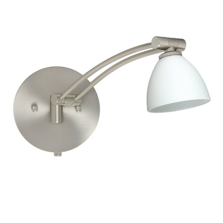 Besa Lighting Divi 1WW Swing Arm, 1x 50W Halogen 1WW-185807-SN